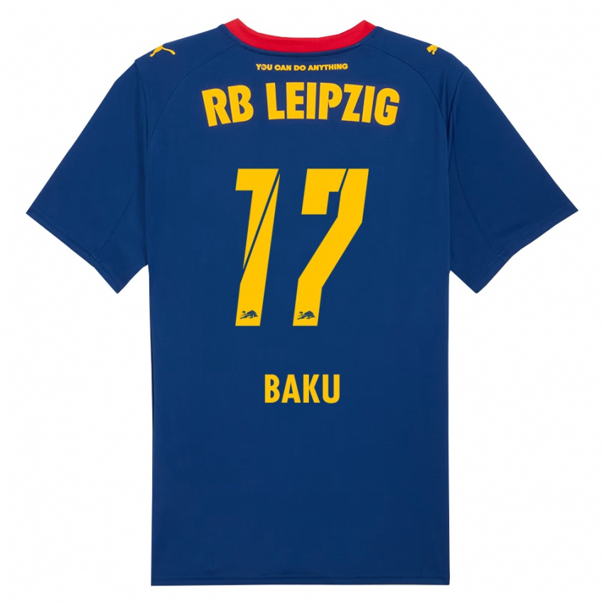 ילדים רידלה באקו #17 נייבי אדום הרחק ג'רזי 2025/26 חולצה קצרה