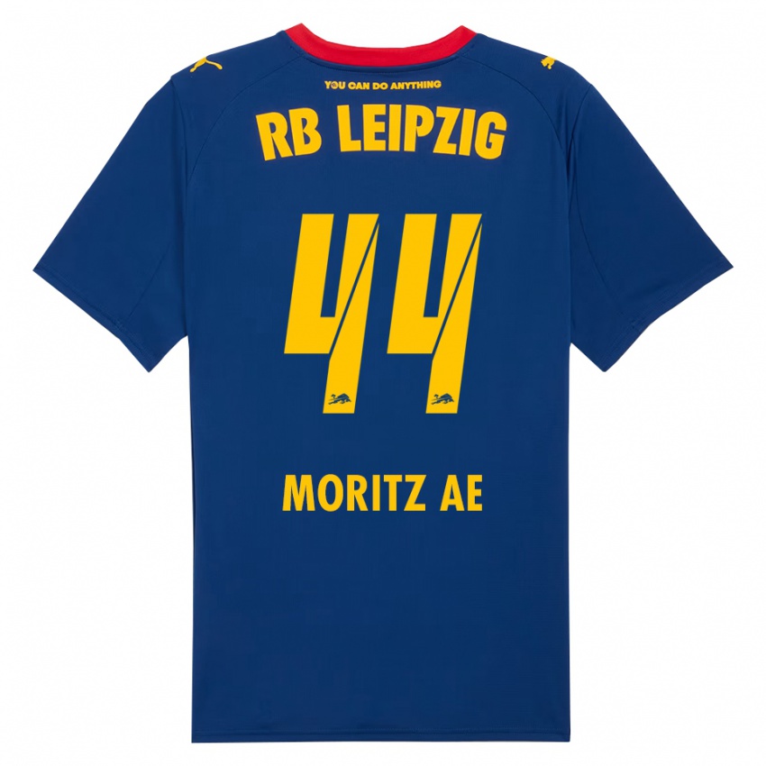 ילדים מוריץ א #44 נייבי אדום הרחק ג'רזי 2025/26 חולצה קצרה