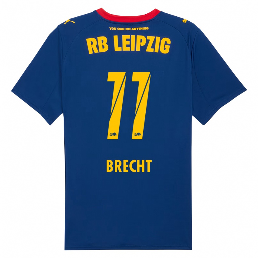 ילדים ברברה ברכט #11 נייבי אדום הרחק ג'רזי 2025/26 חולצה קצרה