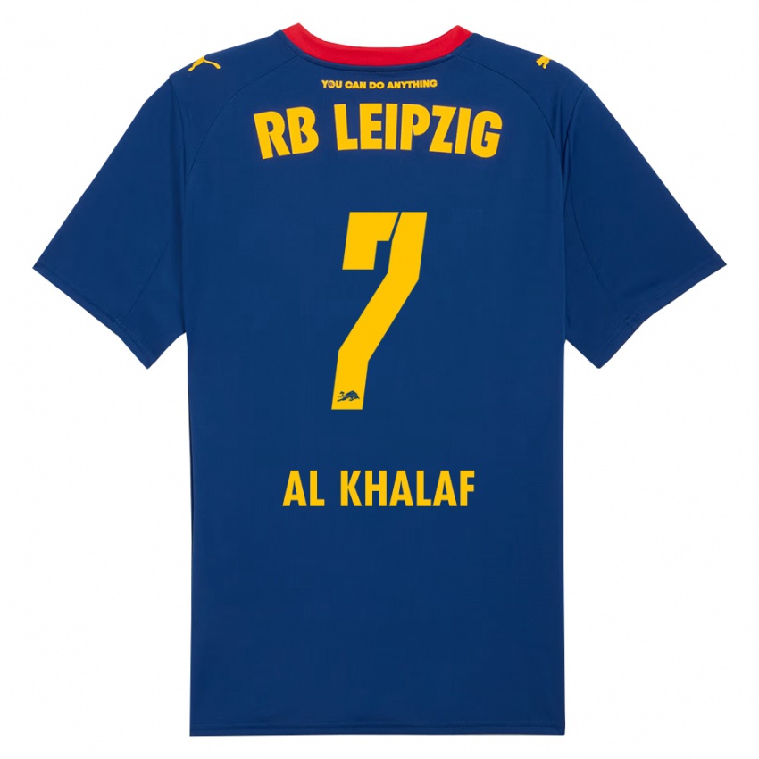 ילדים Abdul Al Khalaf #7 נייבי אדום הרחק ג'רזי 2025/26 חולצה קצרה