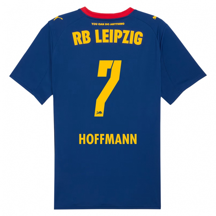 ילדים ג׳ובאנה הופמן #7 נייבי אדום הרחק ג'רזי 2025/26 חולצה קצרה