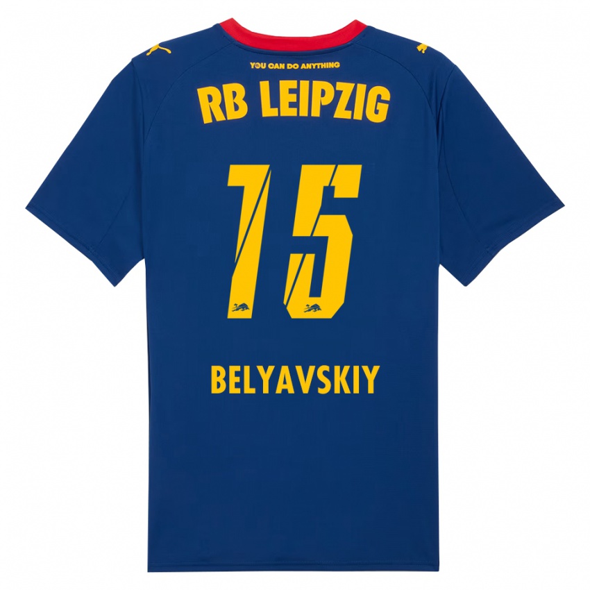 ילדים דויד בליאבסקי #15 נייבי אדום הרחק ג'רזי 2025/26 חולצה קצרה