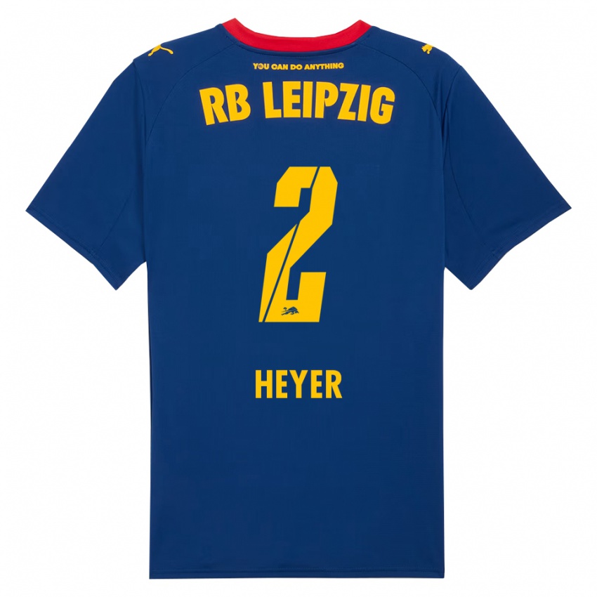 ילדים פרידריך הייר #2 נייבי אדום הרחק ג'רזי 2025/26 חולצה קצרה