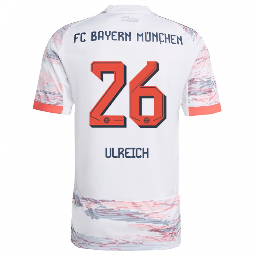 ילדים סוון אולרייך #26 לבן אפור הרחק ג'רזי 2025/26 חולצה קצרה