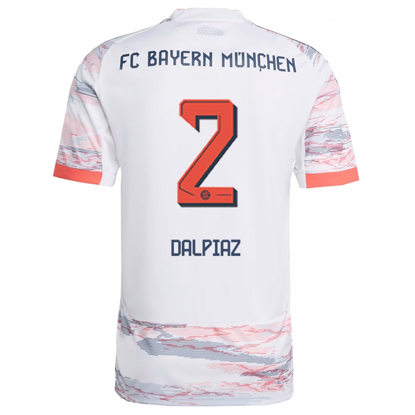 ילדים מגנוס דלפיאס #2 לבן אפור הרחק ג'רזי 2025/26 חולצה קצרה