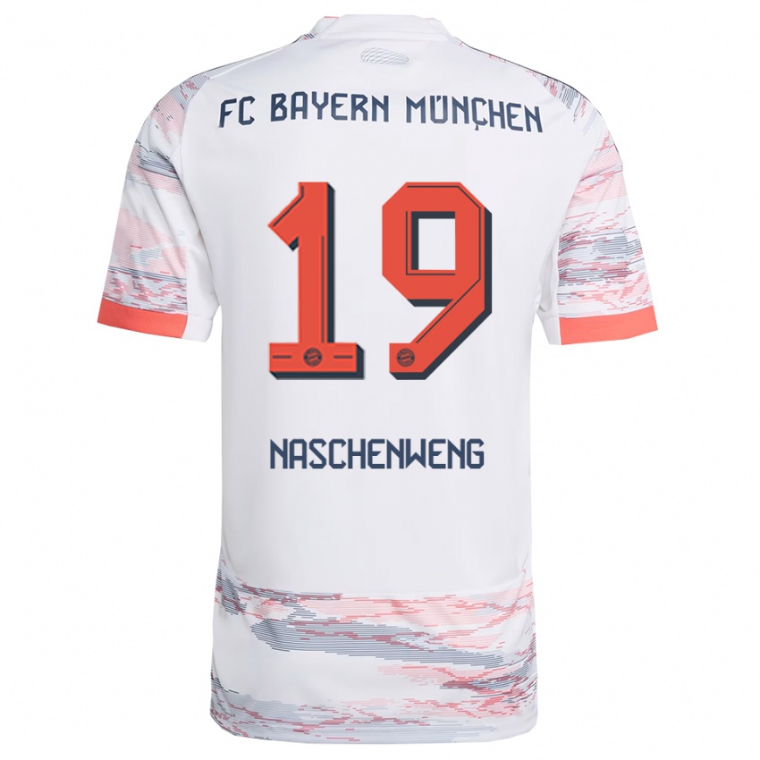 ילדים קתרינה נאשנוונג #19 לבן אפור הרחק ג'רזי 2025/26 חולצה קצרה