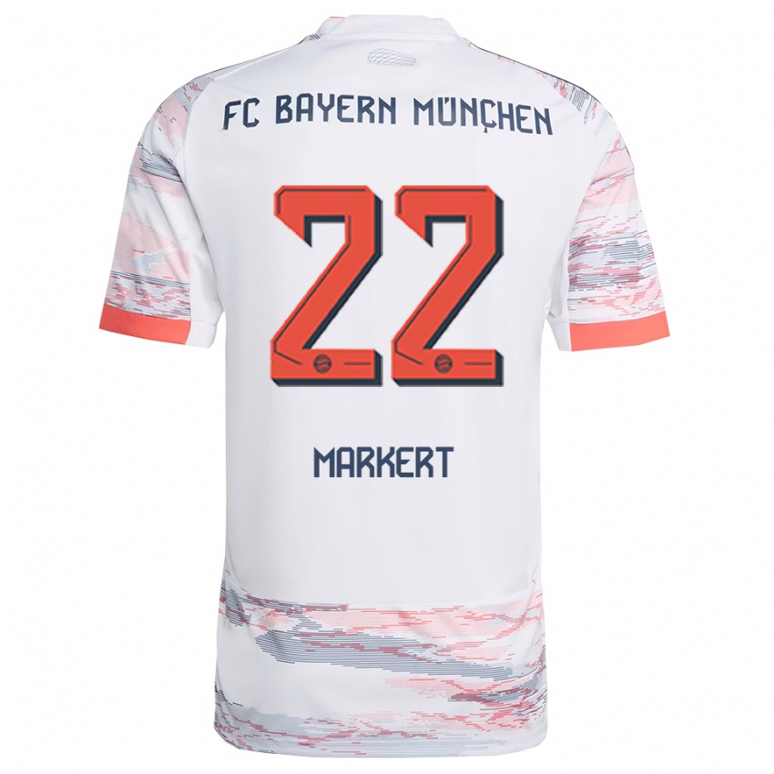 ילדים ליאון מרקרט #22 לבן אפור הרחק ג'רזי 2025/26 חולצה קצרה