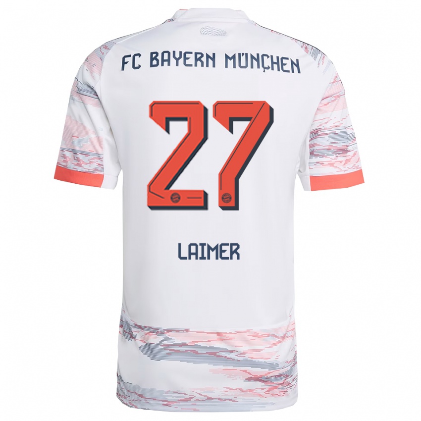 ילדים קונרד ליימר #27 לבן אפור הרחק ג'רזי 2025/26 חולצה קצרה