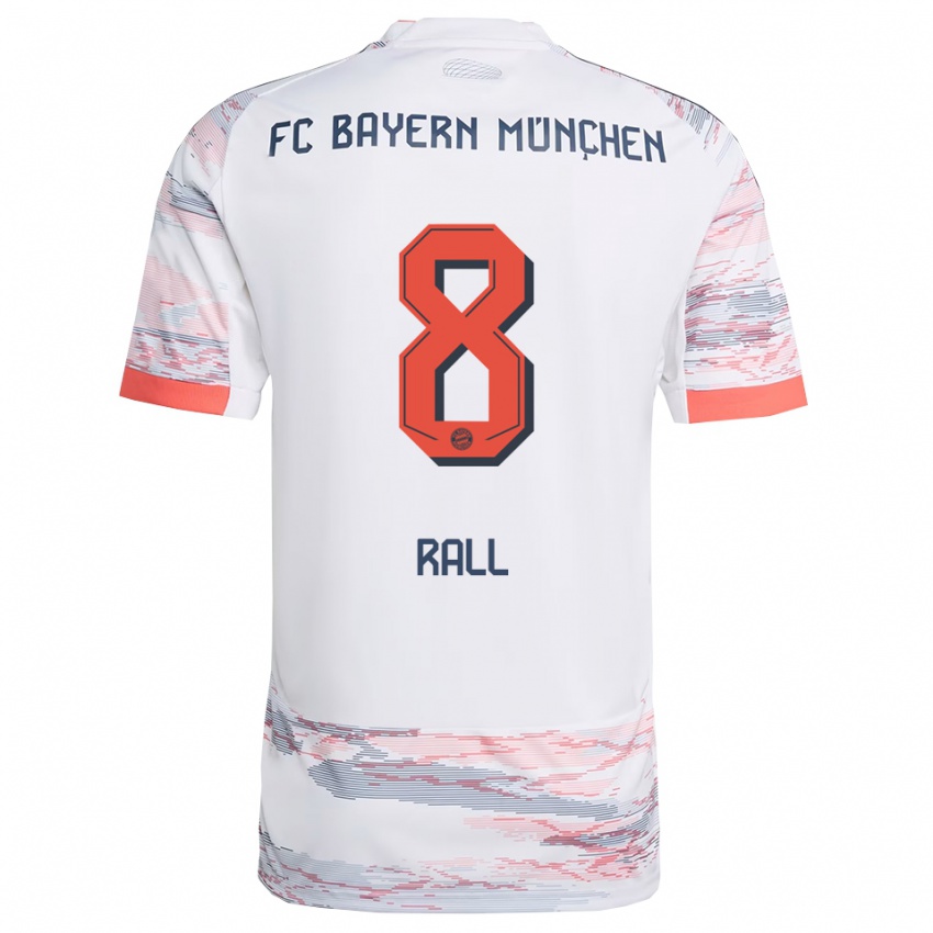 ילדים מקסימיליאני ראל #8 לבן אפור הרחק ג'רזי 2025/26 חולצה קצרה