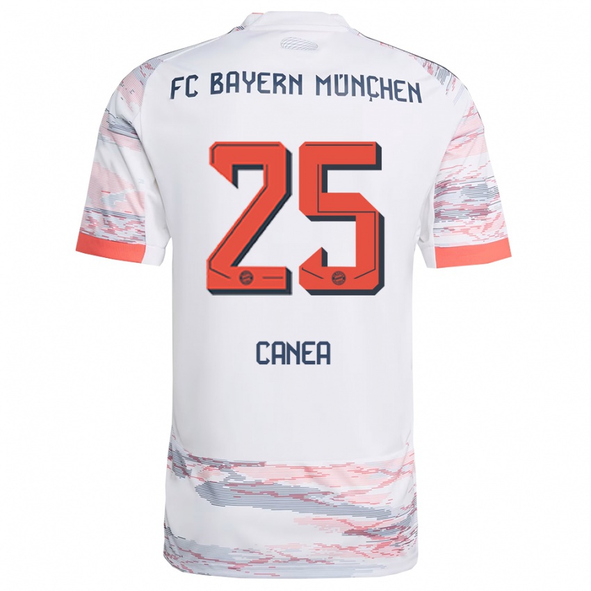 ילדים נדיר Canea #25 לבן אפור הרחק ג'רזי 2025/26 חולצה קצרה