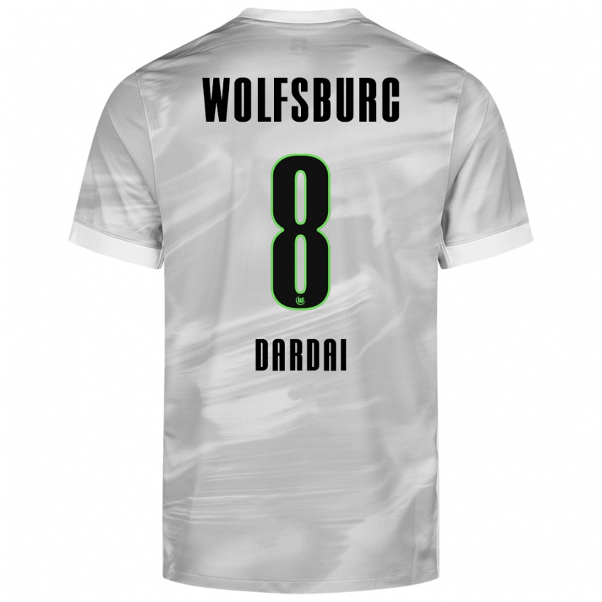 ילדים בנסה דרדוי #8 אפור לבן הרחק ג'רזי 2025/26 חולצה קצרה