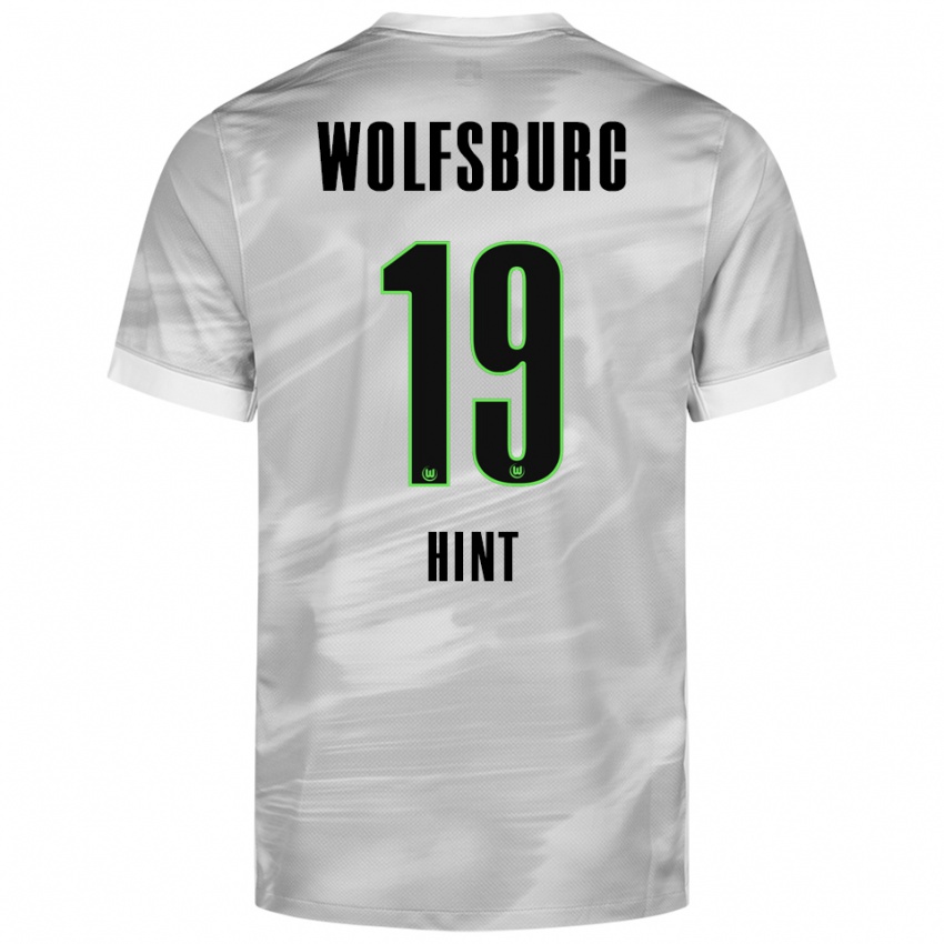 ילדים Trevor Hint #19 אפור לבן הרחק ג'רזי 2025/26 חולצה קצרה