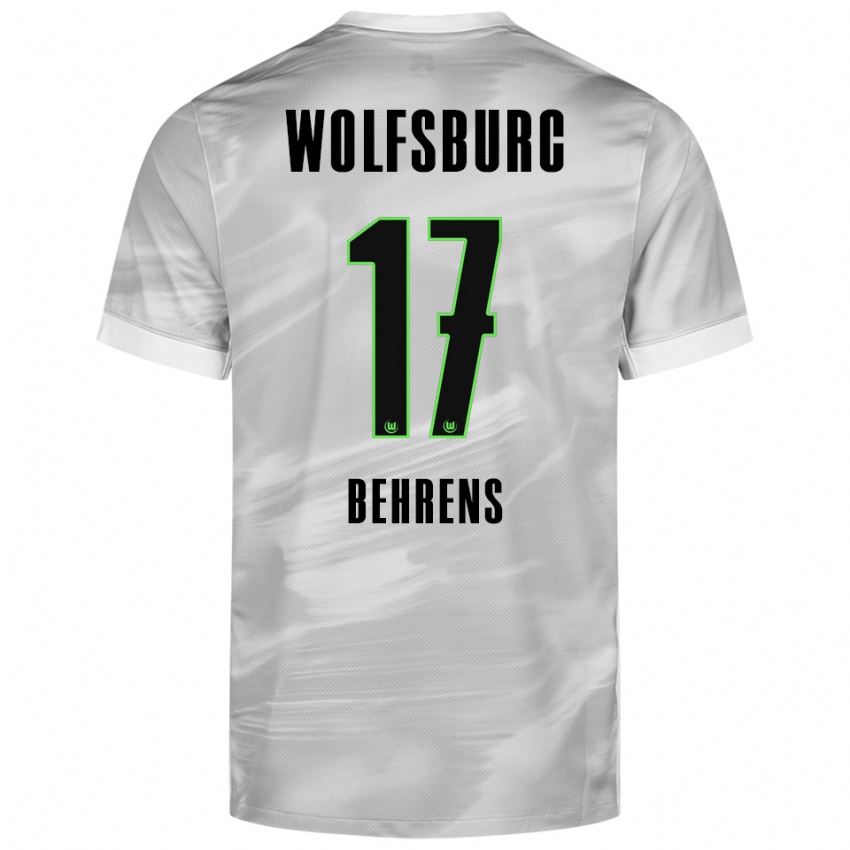 ילדים קווין ברנס #17 אפור לבן הרחק ג'רזי 2025/26 חולצה קצרה