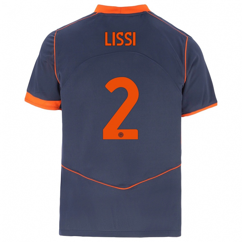 ילדים תומס ליסי #2 אפור כתום ג'רזי קיט שלישי 2025/26 חולצה קצרה