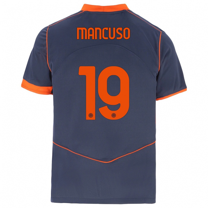 ילדים Matias Mancuso #19 אפור כתום ג'רזי קיט שלישי 2025/26 חולצה קצרה