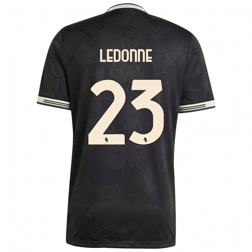 ילדים ניקולו לדון #23 שחור לבן ירוק ג'רזי קיט שלישי 2025/26 חולצה קצרה