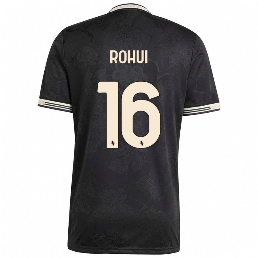 ילדים ג'ונאס רוחוי #16 שחור לבן ירוק ג'רזי קיט שלישי 2025/26 חולצה קצרה