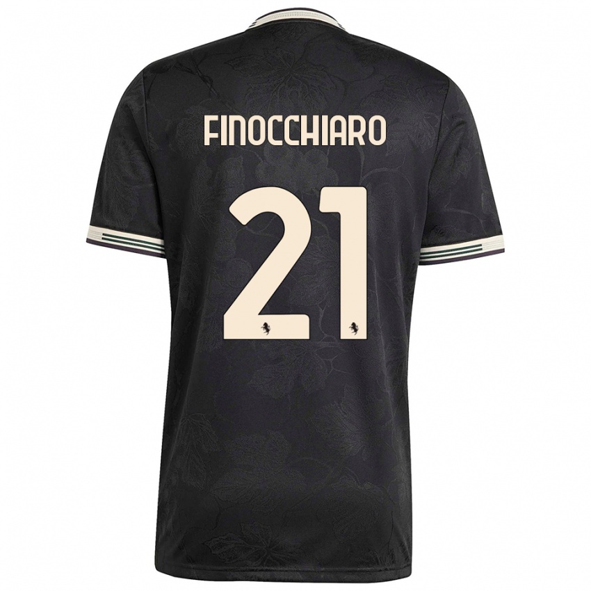 ילדים גבריאל פינוקיארו #21 שחור לבן ירוק ג'רזי קיט שלישי 2025/26 חולצה קצרה