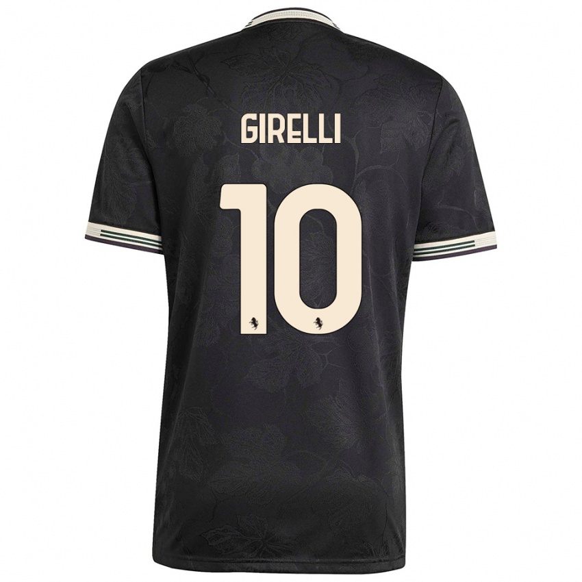 ילדים כריסטיאנה ג'ירלי #10 שחור לבן ירוק ג'רזי קיט שלישי 2025/26 חולצה קצרה