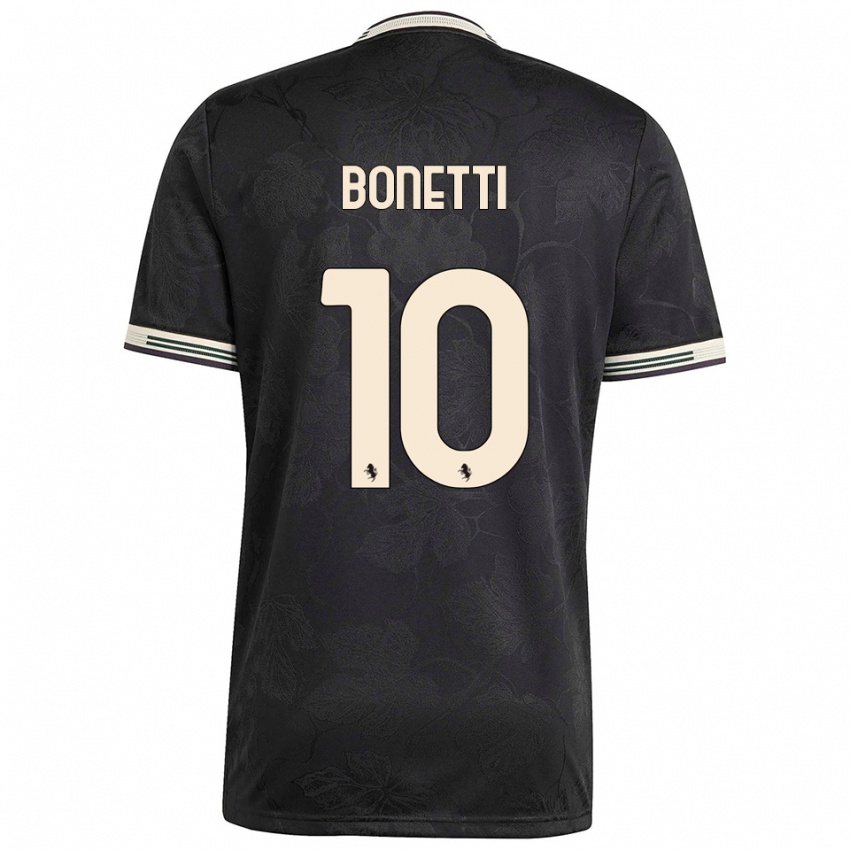 ילדים אנדריאה בונטי #10 שחור לבן ירוק ג'רזי קיט שלישי 2025/26 חולצה קצרה