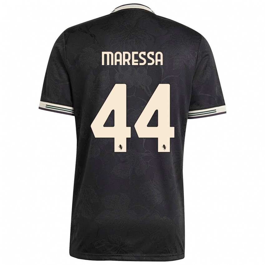 ילדים טומאסו מארסה #44 שחור לבן ירוק ג'רזי קיט שלישי 2025/26 חולצה קצרה