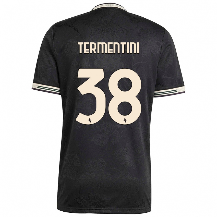 ילדים Giorgia Termentini #38 שחור לבן ירוק ג'רזי קיט שלישי 2025/26 חולצה קצרה