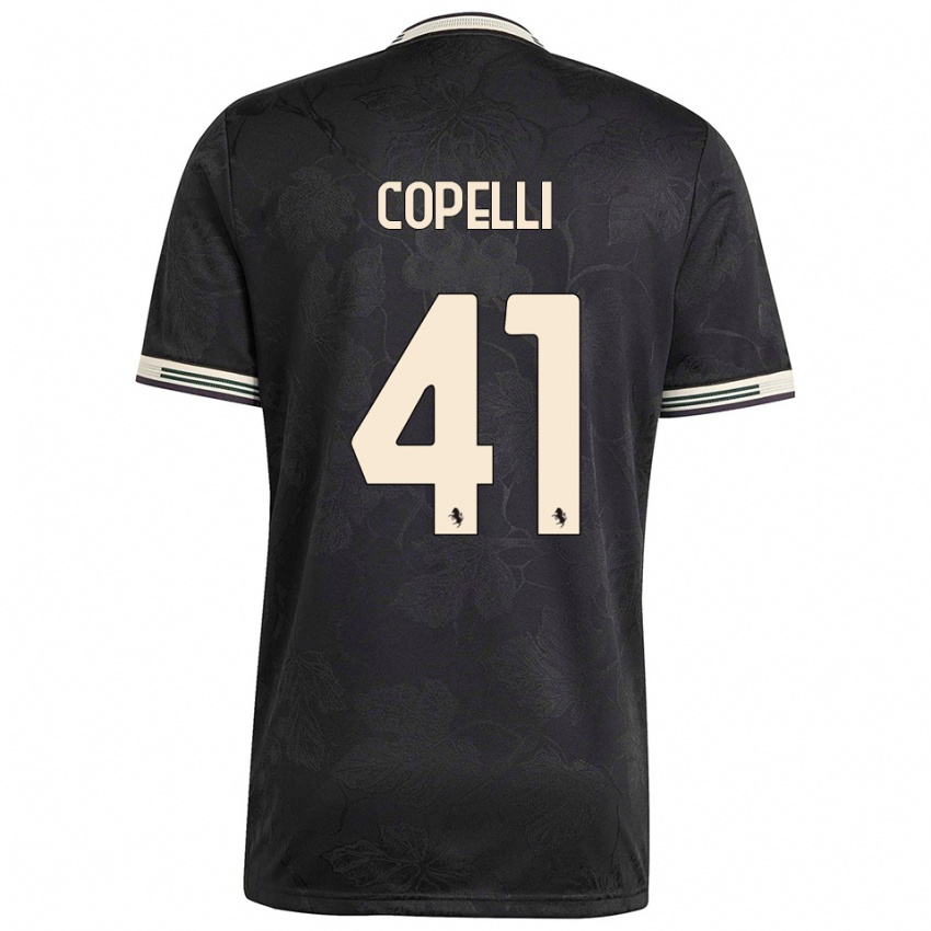 ילדים אנה קופלי #41 שחור לבן ירוק ג'רזי קיט שלישי 2025/26 חולצה קצרה