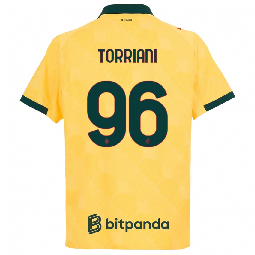 ילדים לורנצו טוריאני #96 צהוב שחור ג'רזי קיט שלישי 2025/26 חולצה קצרה