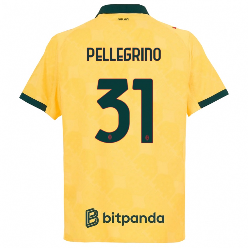 ילדים מרקו פלגרינו #31 צהוב שחור ג'רזי קיט שלישי 2025/26 חולצה קצרה
