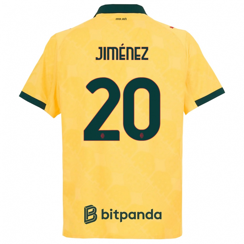 ילדים אלכס חימנס #20 צהוב שחור ג'רזי קיט שלישי 2025/26 חולצה קצרה