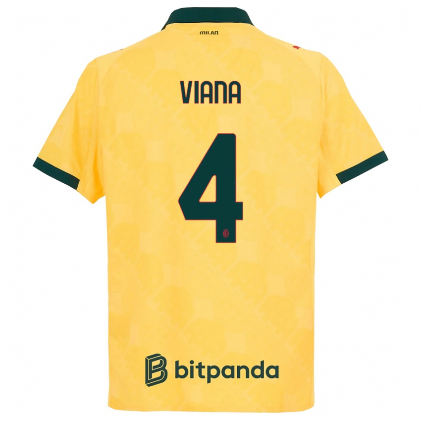 ילדים דנזל סידורף #4 צהוב שחור ג'רזי קיט שלישי 2025/26 חולצה קצרה