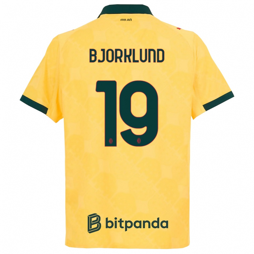 ילדים לוקאס ביוקלונד #19 צהוב שחור ג'רזי קיט שלישי 2025/26 חולצה קצרה