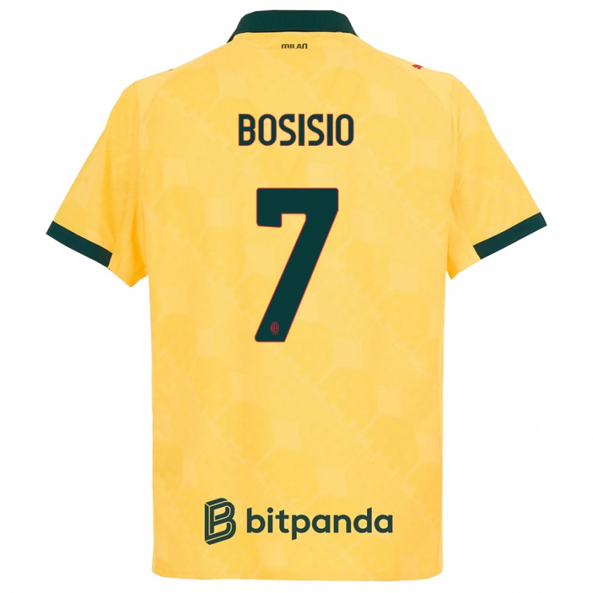 ילדים ז'וזו בוסיסיו #7 צהוב שחור ג'רזי קיט שלישי 2025/26 חולצה קצרה