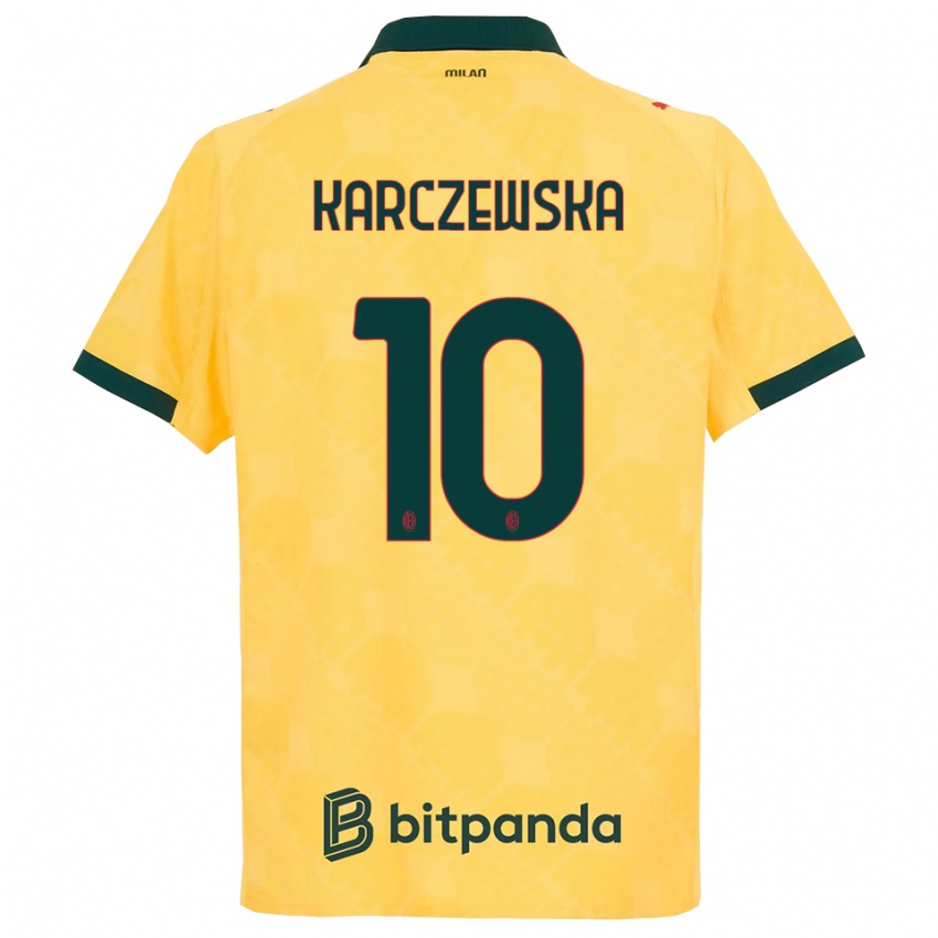 ילדים ניקולה קרצ'בסקה #10 צהוב שחור ג'רזי קיט שלישי 2025/26 חולצה קצרה