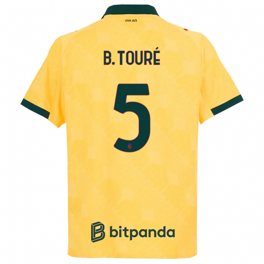 ילדים פודה באלו-טורה #5 צהוב שחור ג'רזי קיט שלישי 2025/26 חולצה קצרה