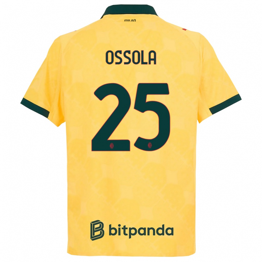 ילדים לורנצו אוסולה #25 צהוב שחור ג'רזי קיט שלישי 2025/26 חולצה קצרה