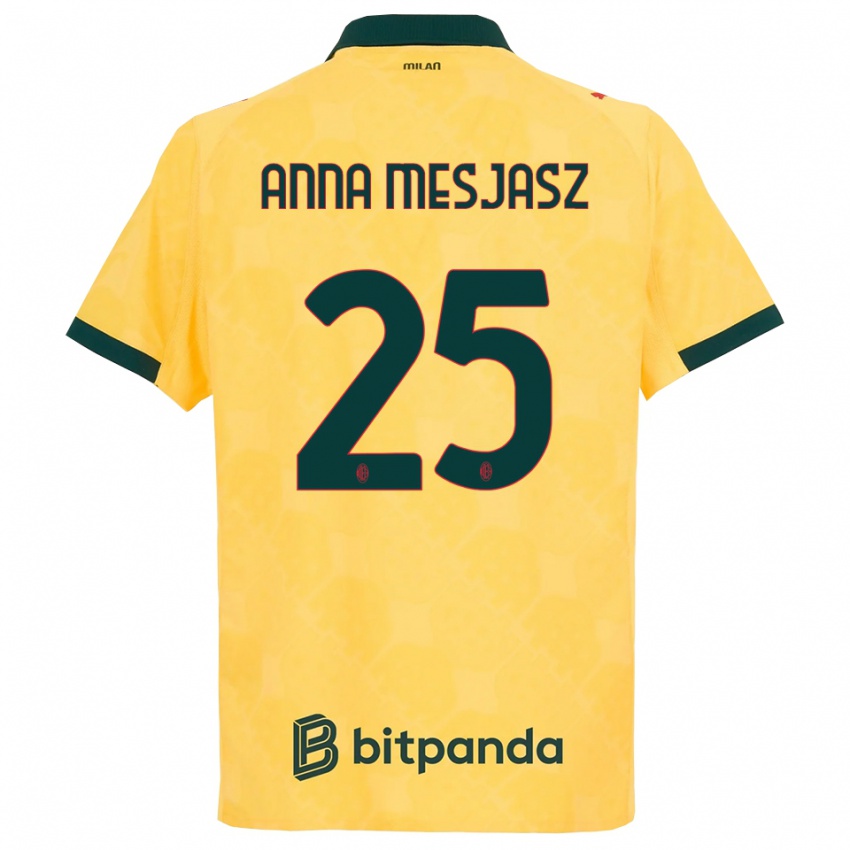 ילדים מלגורזטה משאש #25 צהוב שחור ג'רזי קיט שלישי 2025/26 חולצה קצרה