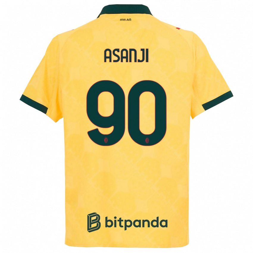 ילדים Levis Asanji #90 צהוב שחור ג'רזי קיט שלישי 2025/26 חולצה קצרה