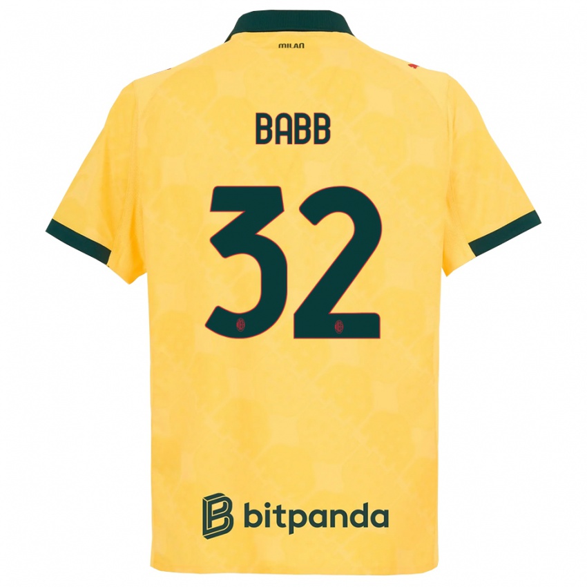 ילדים סלנה דליה באב #32 צהוב שחור ג'רזי קיט שלישי 2025/26 חולצה קצרה