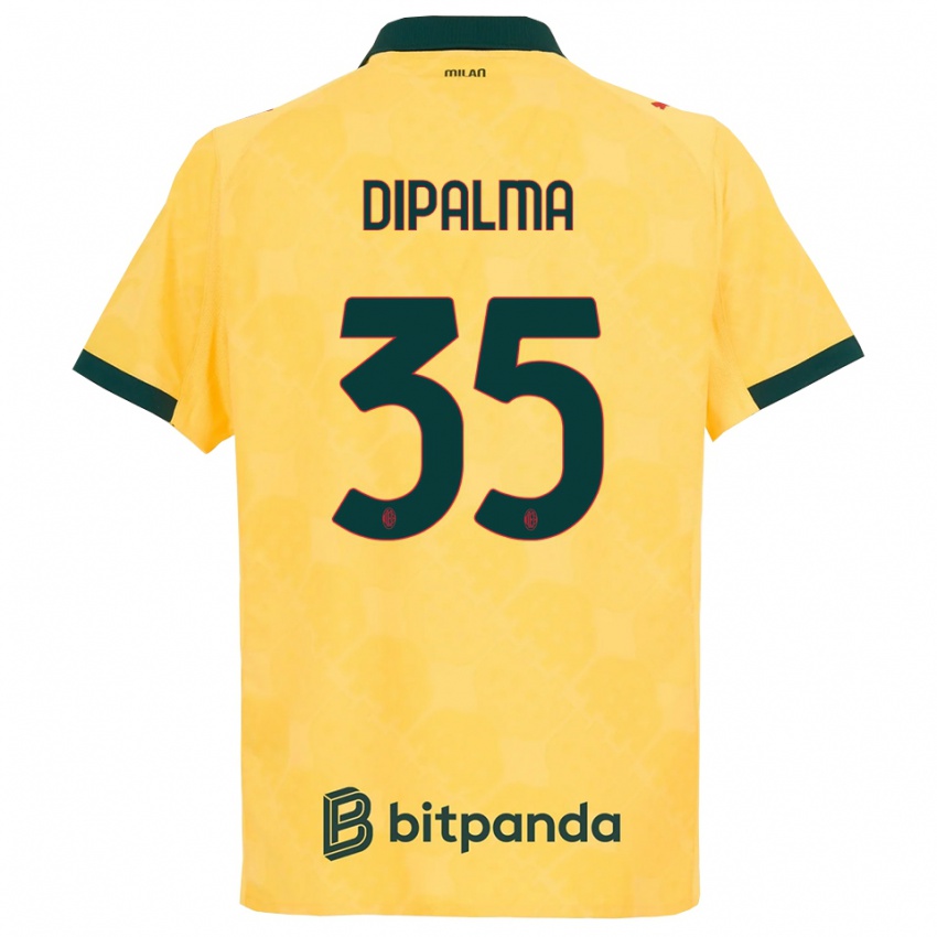 ילדים מתאו דיפלמה #35 צהוב שחור ג'רזי קיט שלישי 2025/26 חולצה קצרה