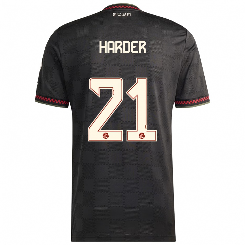 ילדים פרנילה הארדר #21 שחור לבן ג'רזי קיט שלישי 2025/26 חולצה קצרה