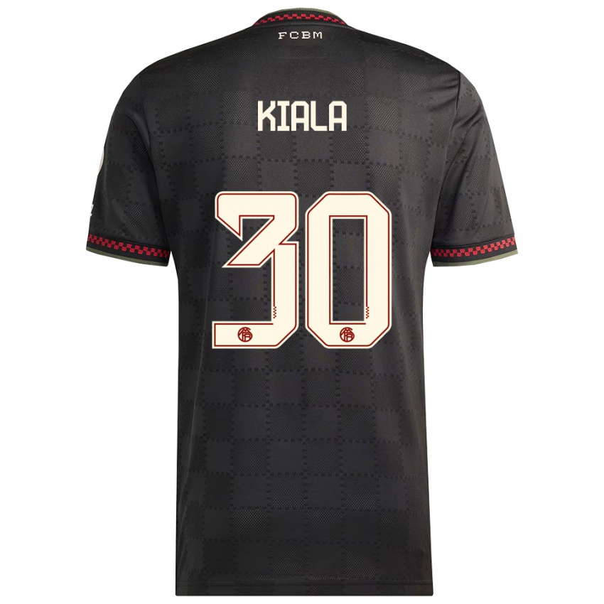 ילדים Cassiano Kiala #30 שחור לבן ג'רזי קיט שלישי 2025/26 חולצה קצרה