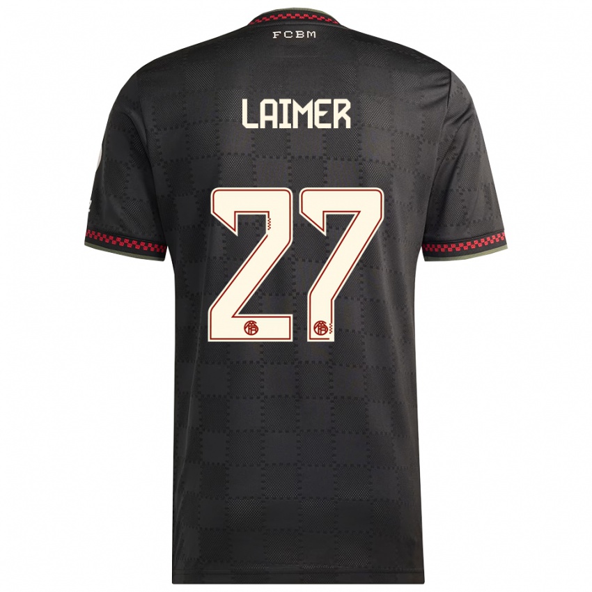 ילדים קונרד ליימר #27 שחור לבן ג'רזי קיט שלישי 2025/26 חולצה קצרה