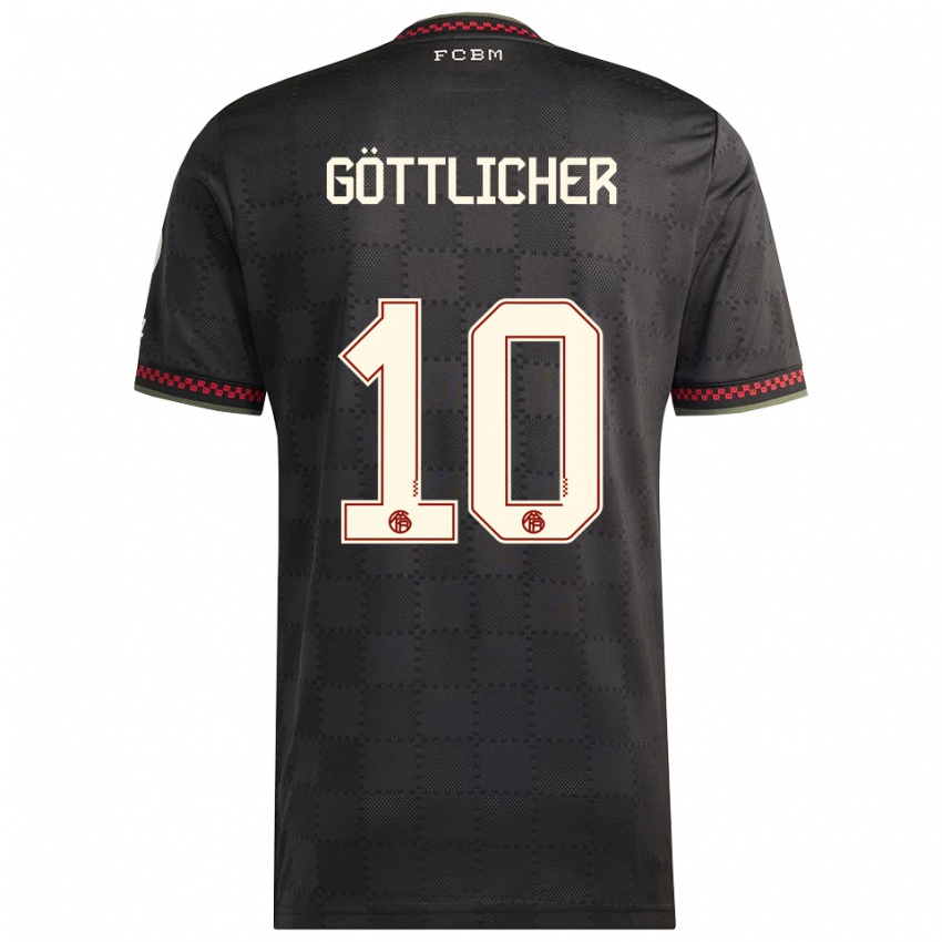 ילדים מוריץ גוטליכר #10 שחור לבן ג'רזי קיט שלישי 2025/26 חולצה קצרה