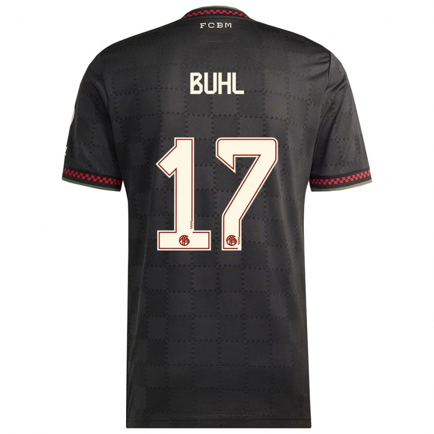 ילדים קלרה בוהל #17 שחור לבן ג'רזי קיט שלישי 2025/26 חולצה קצרה