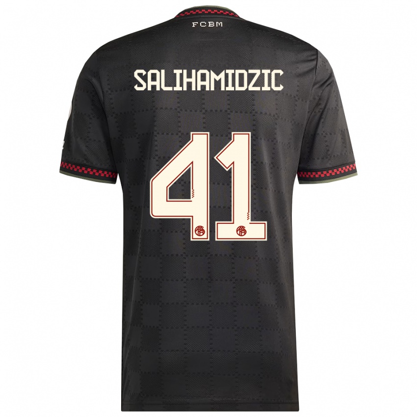 ילדים ניק סליהמיצ׳יץ׳ #41 שחור לבן ג'רזי קיט שלישי 2025/26 חולצה קצרה