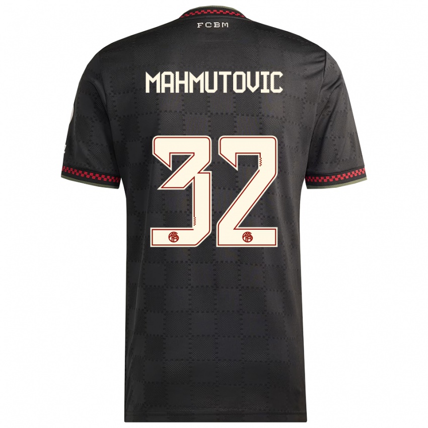 ילדים אנה ממוטוביץ׳ #32 שחור לבן ג'רזי קיט שלישי 2025/26 חולצה קצרה