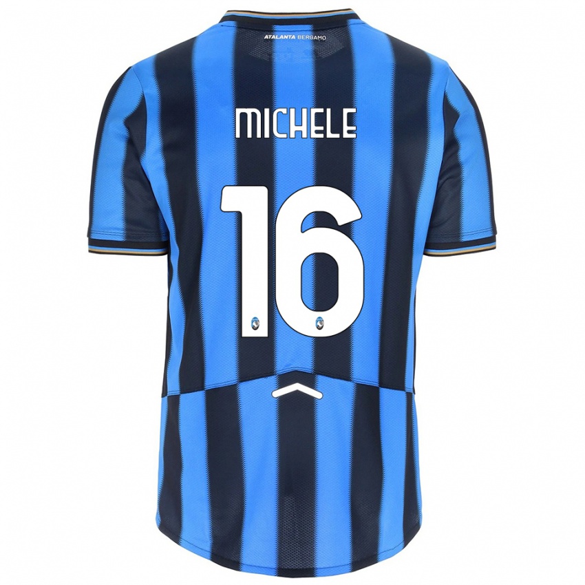 גברים Michele Rinaldi #16 תכלת שחור ג'רזי ביתית 2025/26 חולצה קצרה
