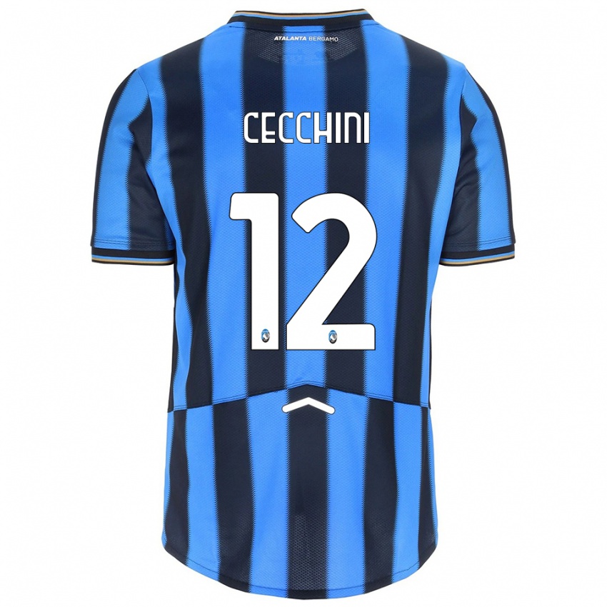 גברים פיליפו צ׳קיני #12 תכלת שחור ג'רזי ביתית 2025/26 חולצה קצרה