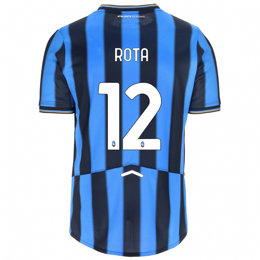 גברים Nicolò Rota #12 תכלת שחור ג'רזי ביתית 2025/26 חולצה קצרה